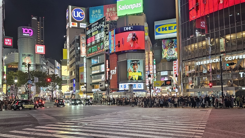 Shibuya crossing in Tokyo