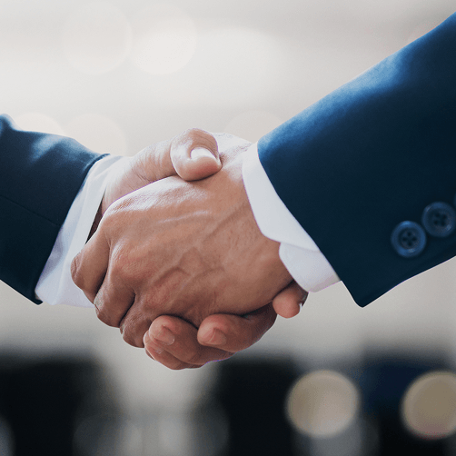 Professional business handshake